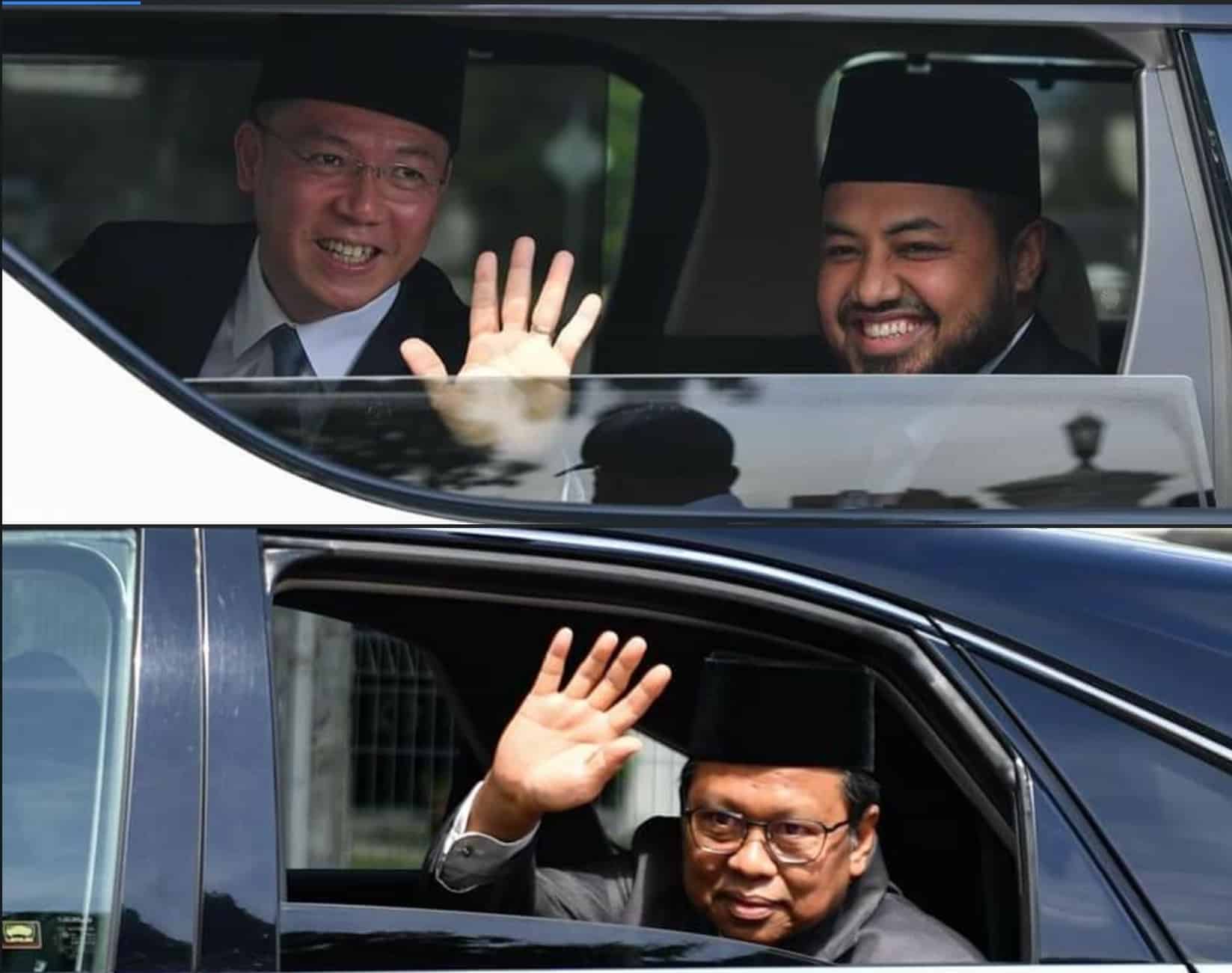 Ketua parti AMANAH, PKR dan DAP selesai menghadap Sultan Perak