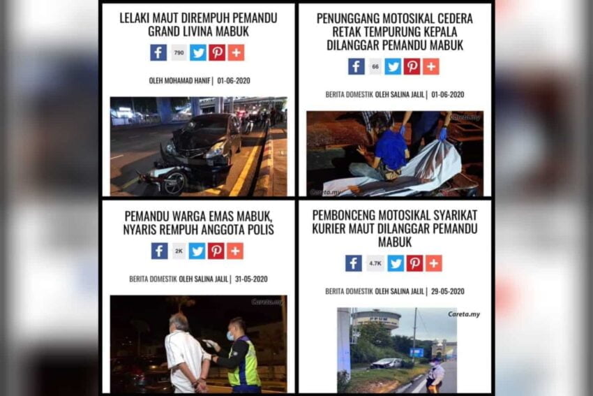Dilanggar pemandu mabuk : Pemuda ini ajarkan cara-cara menuntut gantirugi