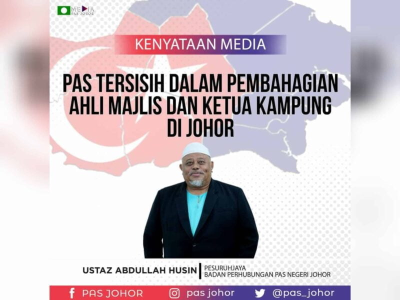 Pas Johor luah kekecewaan, mahu agihan jawatan lantikan politik dilakukan secara adil