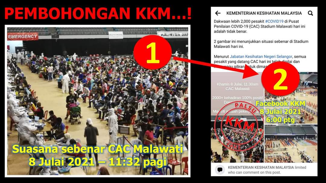 Gempar!!! Cubaan sembunyikan situasi kritikal di CAC Stadium Melewati, ‘drama pembohongan’ KKM terbongkar juga akhirnya Gempar!!! Cubaan sembunyikan situasi kritikal di CAC Stadium Melewati, ‘drama pembohongan’ KKM terbongkar juga akhirnya