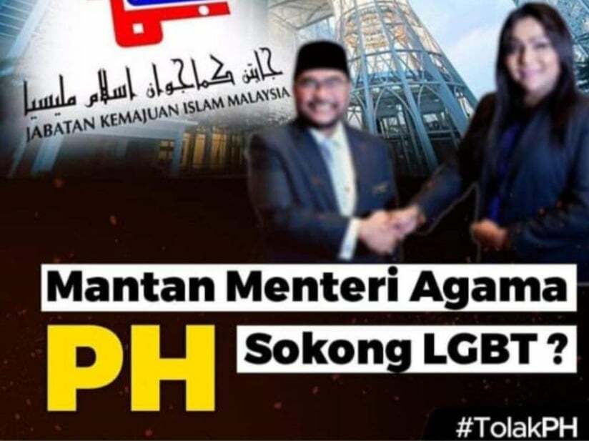 Menteri Agama Pas beri lampu hijau web parti fitnah Mujahid sokong LGBT?