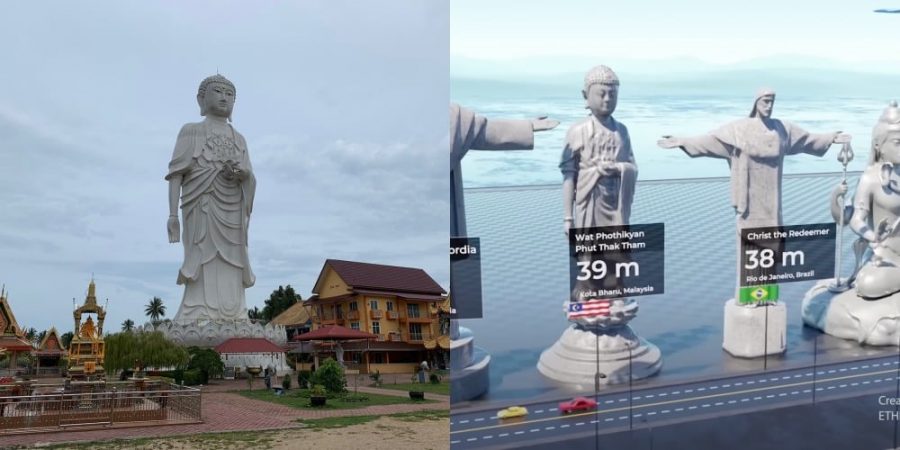 Rupanya patung Buddha di Kelantan lebih tinggi daripada patung Jesus di Brazil