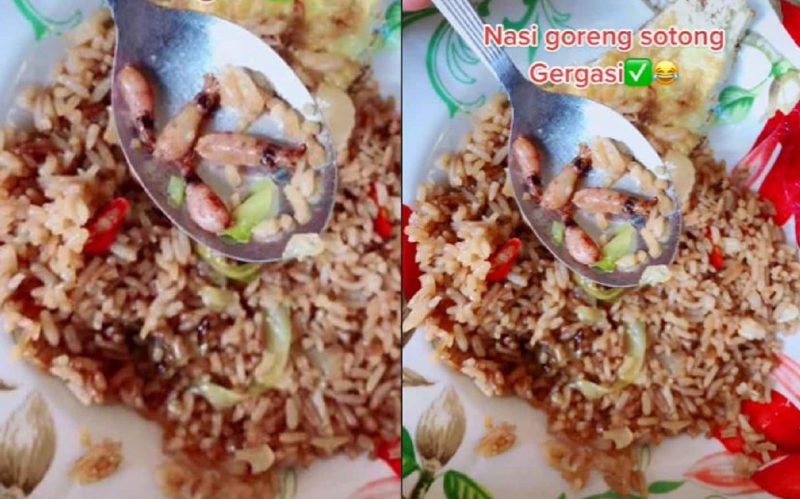 Netizen bengang order nasi goreng sotong tapi saiz sotongnya lebih kecil dari saiz ikan bilis