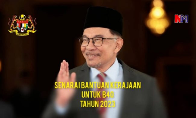 Senarai Bantuan Khas Kerajaan Untuk Golongan B40 Bagi Tahun 2023