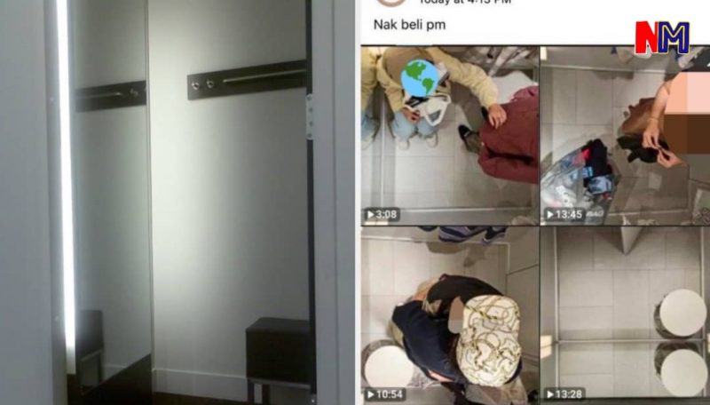 Tular rakaman video kamera tersembunyi dalam ‘fitting room’ butik pakaian terkenal