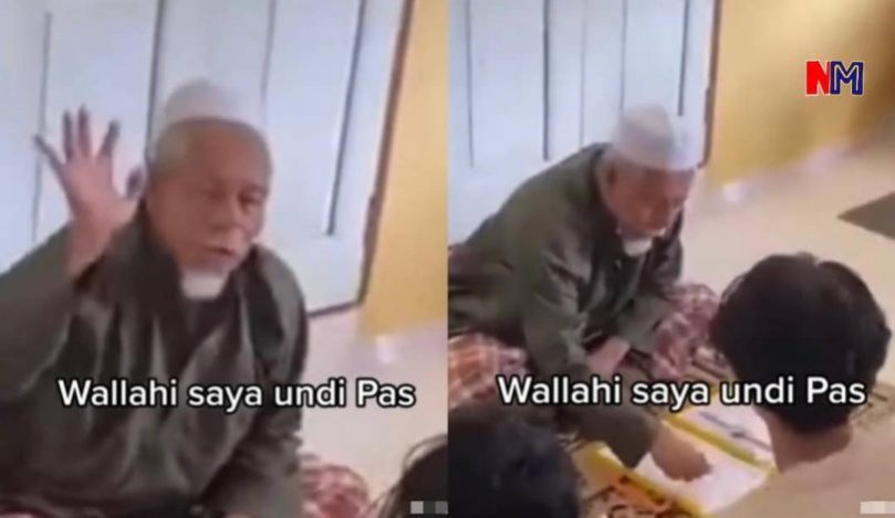 Identiti ‘pakcik kopiah wallahi saya undi Pas’ dibongkar netizen, siap siasat lokasi kejadian?