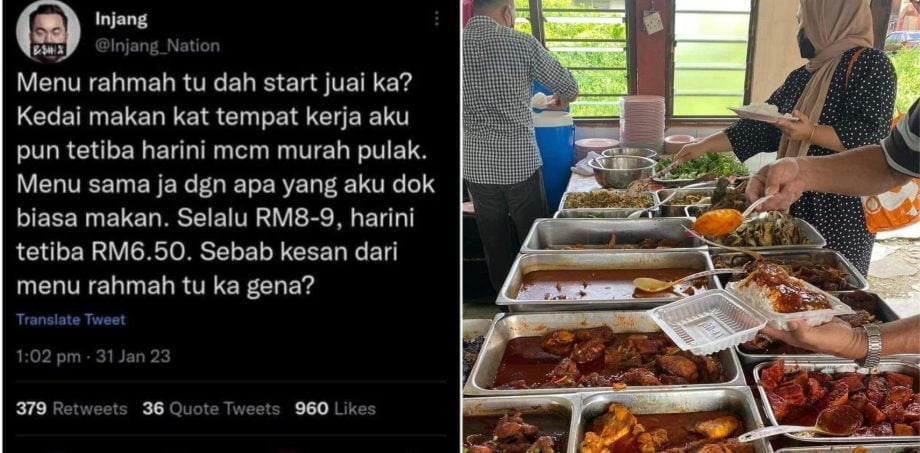 Restoran, kedai makan tiba-tiba turun harga, netizen dakwa sebab tempias Menu Rahmah