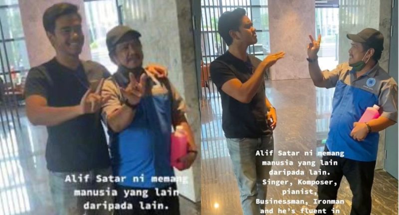 Mahir guna bahasa isyarat layan peminat OKU, Alif Satar dipuji netizen