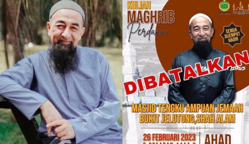 JAIS batalkan kuliah Maghrib Ustaz Azhar Idrus di Selangor