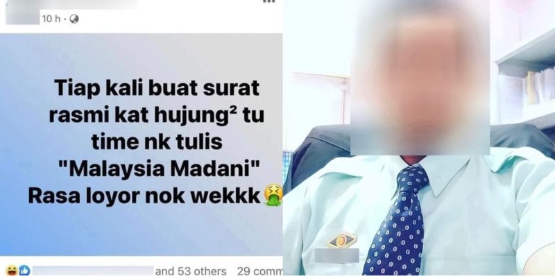 Penjawat awam kutuk kerajaan diselar netizen – “Time nak tulis ‘Malaysia Madani’ di hujung surat, rasa loyor nak wekk”