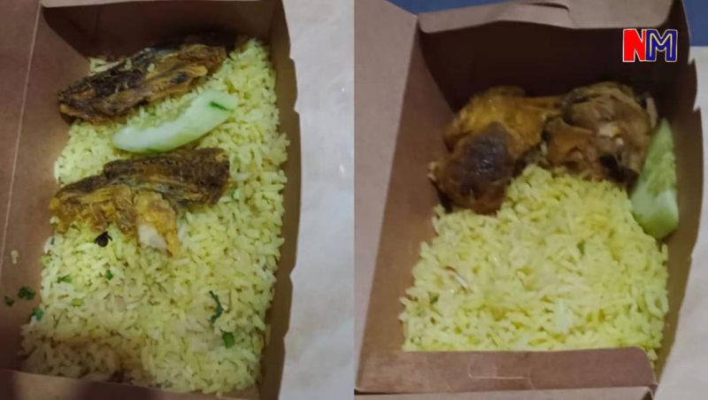 Indah khabar dari rupa, beli nasi ayam di bazar Ramadan, bila buka bungkusan dapat beras
