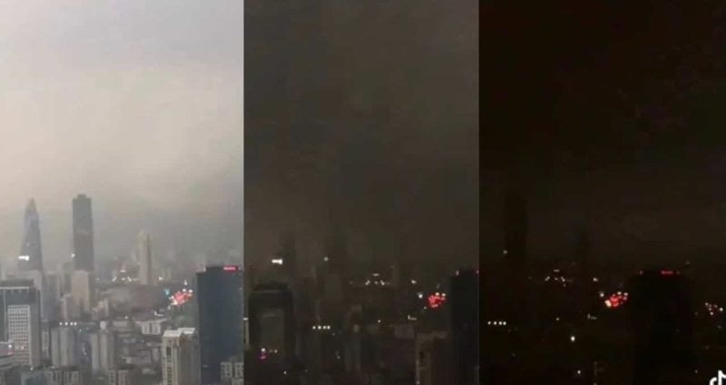 [Video] Awan hitam selubungi Istanbul selama 5 minit – “Cuaca cerah tiba-tiba jadi gelap!”