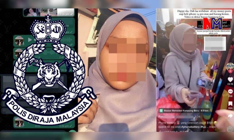 Gadis curi kad ATM, sakau duit dalam akaun ibu saudara untuk beli iPhone 14 Pro ditahan polis