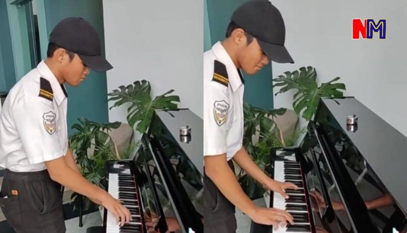 Tular video pengawal keselamatan pamer bakat main piano, rupanya bukan calang-calang orang