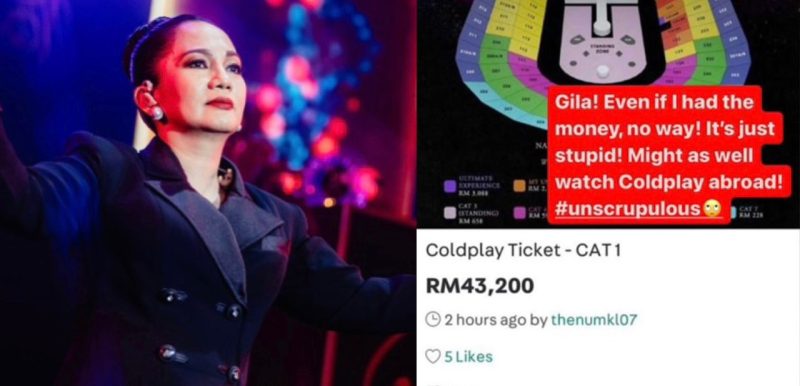 “Nak buat duit lebih bukan macam ni caranya” – Sheila Majid bengang isu ‘Scalper’ jual semula tiket konsert Coldplay