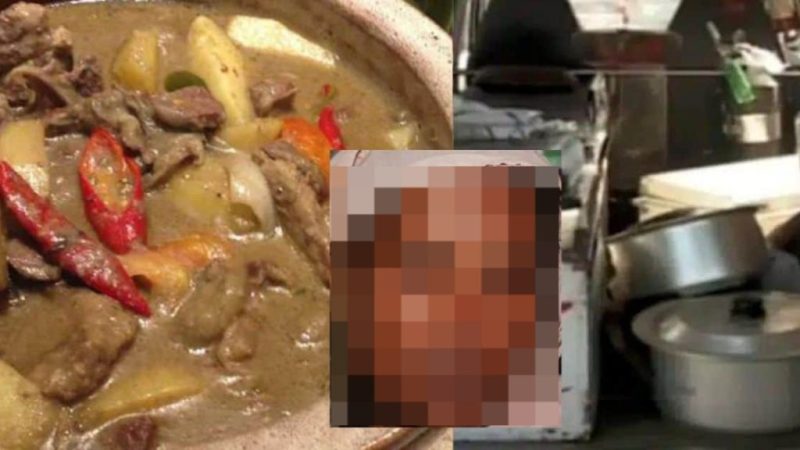 Curiga dengan bau pelik, jiran terkejut wanita masak daging suami jadi daging masak kurma