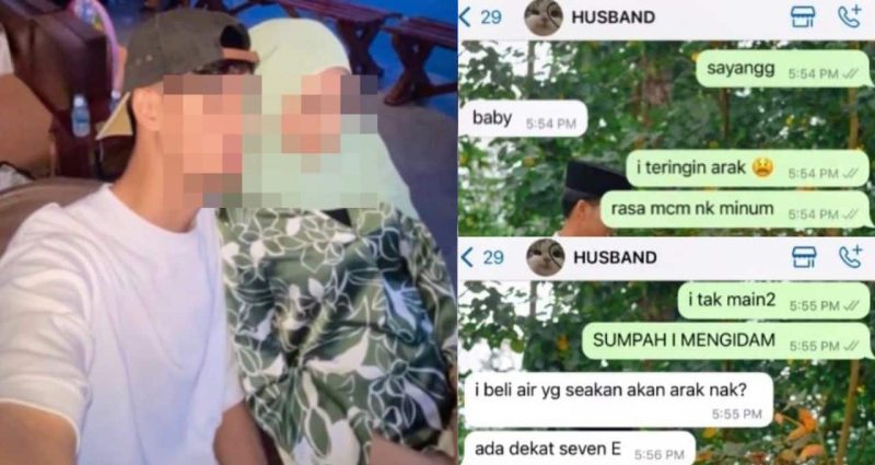 Isteri hamil mengidam nak minum arak, suami luah rasa buntu