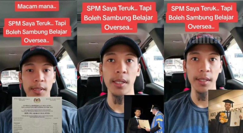 Pemuda ini kongsi pengalaman SPM teruk tapi boleh sambung belajar luar negara percuma