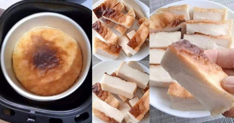 Resepi kuih bengkang tepung beras, senang guna sukatan cawan, bakar dalam air fryer je