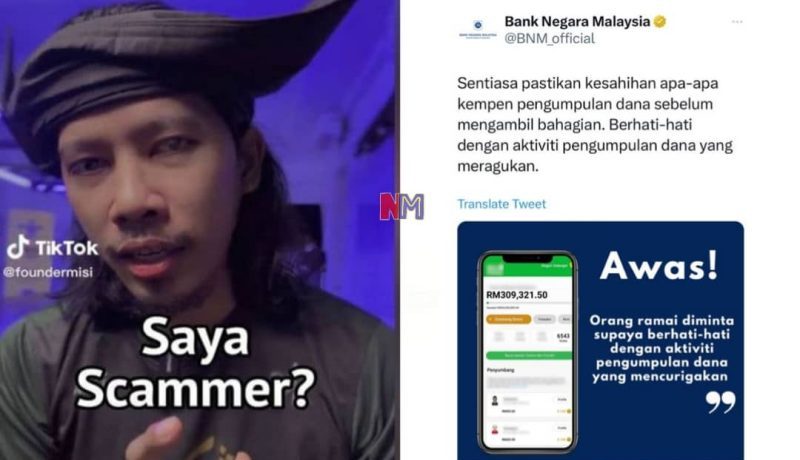 BNM guna paparan kutipan sasaran RM20 juta sebagai contoh pengumpulan dana mencurigakan, ini reaksi Founder Misi