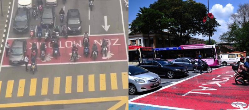 “Saman kereta masuk petak merah” – Polis beri amaran, petak merah hanya untuk motosikal