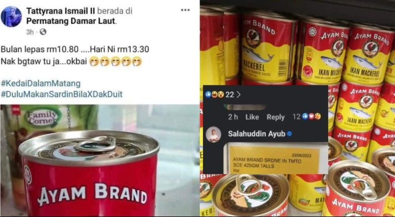 Viral harga sardin naik melambung RM13.30, Menteri tampil beri penjelasan