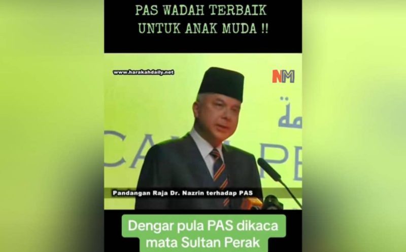 Tular video olah titah untuk pengaruh pengundi sokong PAS, Pejabat Sultan Perak lapor polis Tular video olah titah untuk pengaruh pengundi sokong PAS, Pejabat Sultan Perak lapor polis