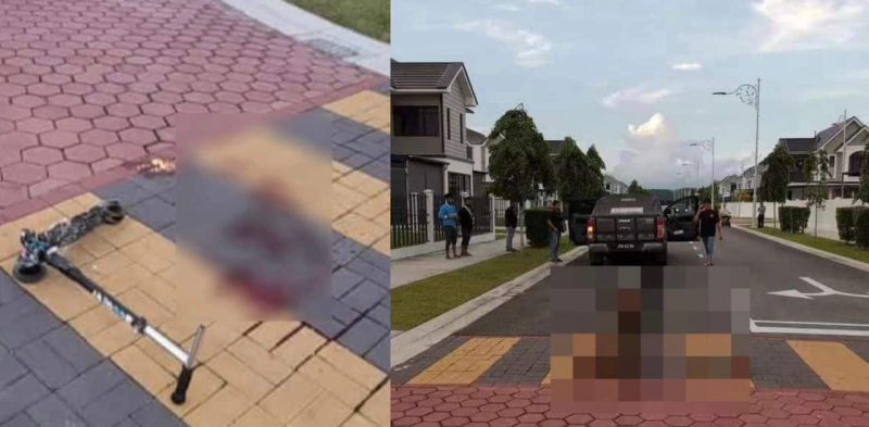 Budak 3 tahun maut dirempuh pacuan 4 roda ketika bermain skuter di kawasan perumahan