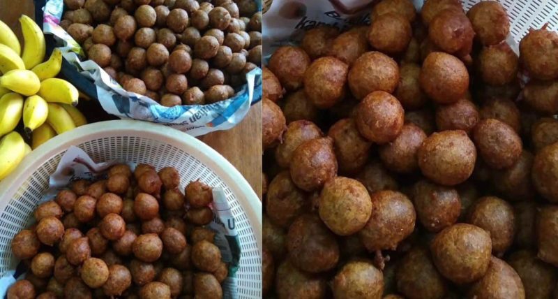 Ini tip buat cekodok pisang yang bulat cantik, jemput guna tangan dan gaul dengan satu bahan ini dalam tepung