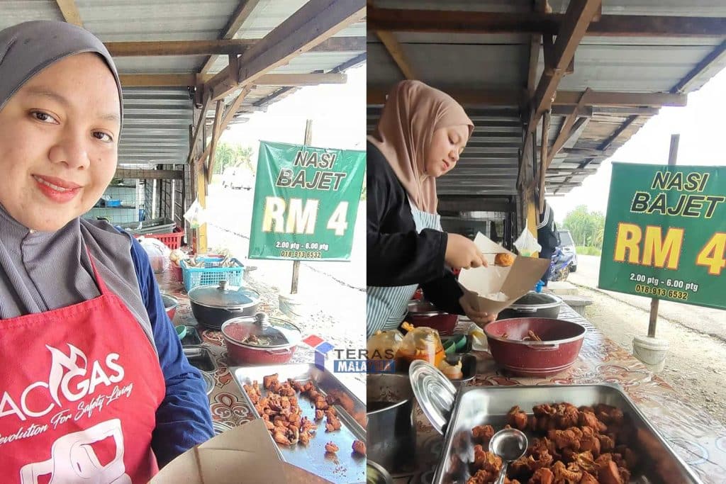 Jual nasi bajet RM4 sebungkus, laris tak sampai 3 jam!