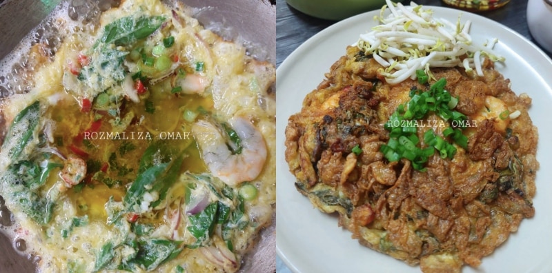 Resepi telur dadar Thai viral, memang gebu jadinya!