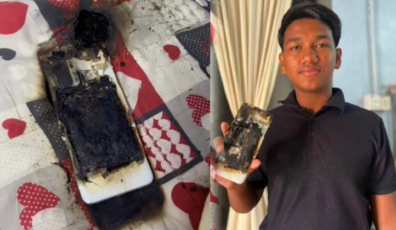 “Taubat tak buat dah” – Remaja trauma telefon meletup waktu tidur, serik cas sepanjang malam