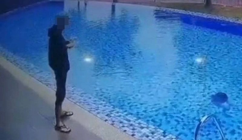 Budak lemas dalam kolam renang, abang tiri disyaki hanya perhati tanpa berbuat apa-apa untuk selamatkan mangsa