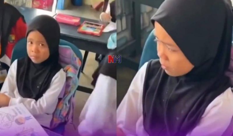 Tular anak murid menangis teman lelaki kena sailang, tapi reaksi cikgu pula yang buat netizen terhibur