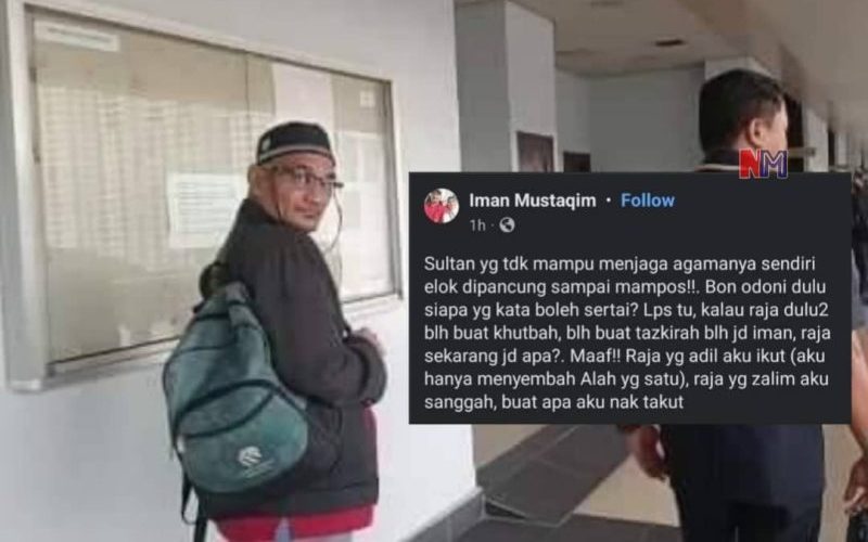 ‘Walaun’ ugut bunuh Sultan Selangor dipenjara 6 bulan, denda RM10 ribu