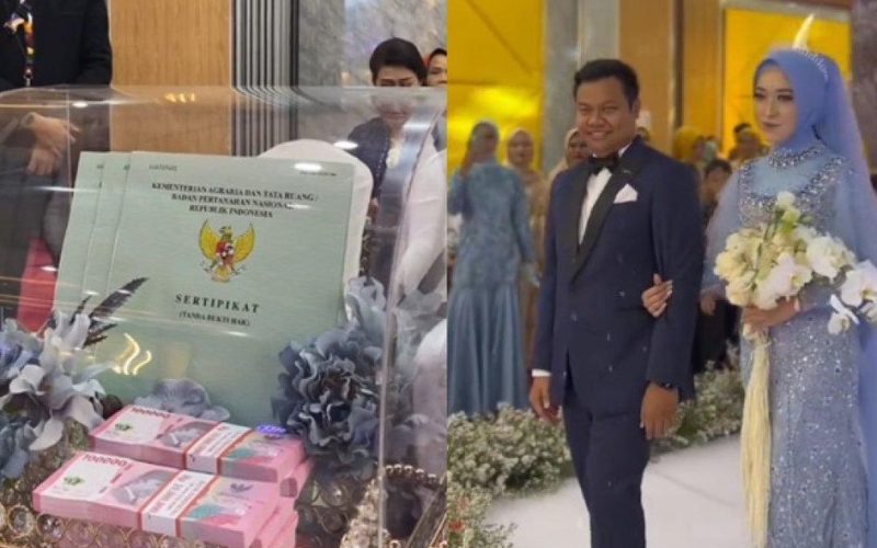 Tular pengantin perempuan terima hantaran klinik gigi