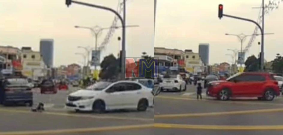 Tular video kanak-kanak tercampak keluar dari kereta ketika u-turn, dirempuh 2 kenderaan lain