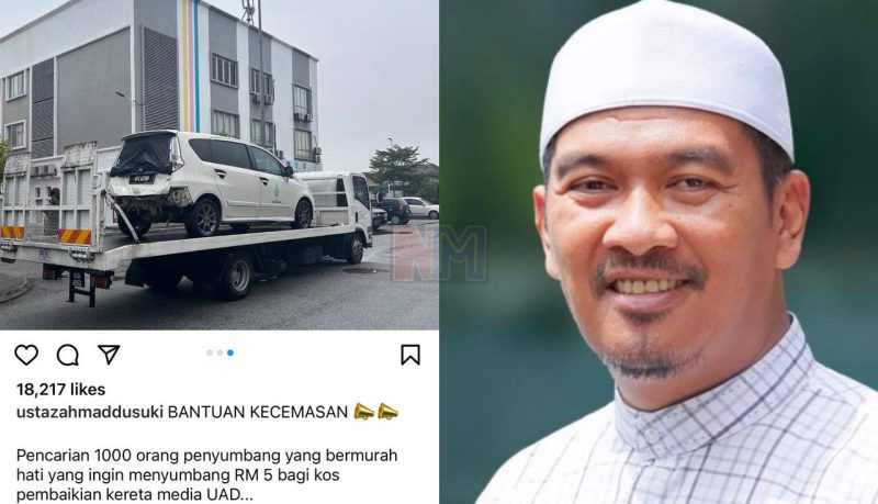 Netizen kecam Ustaz Ahmad Dusuki minta derma nak baiki kereta