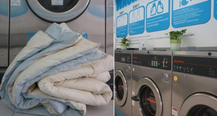Pilih suhu air & dryer yang sesuai, ini cara betul cuci toto atau bed comforter di dobi layan diri