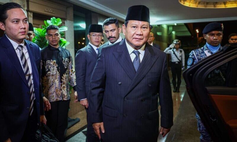 Prabowo arrives in Malaysia for special visit